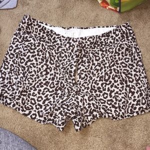 J Crew Cheetah Shorts